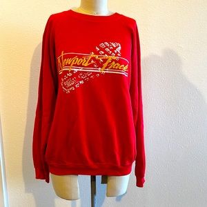 VINTAGE Hanes Track Sweatshirt size Large. Custom name on back.